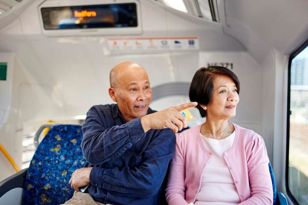 Chinese passengers on Sydney trains