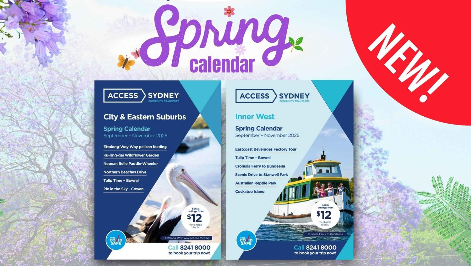 🌷Spring Social Outings Calendar is now available!