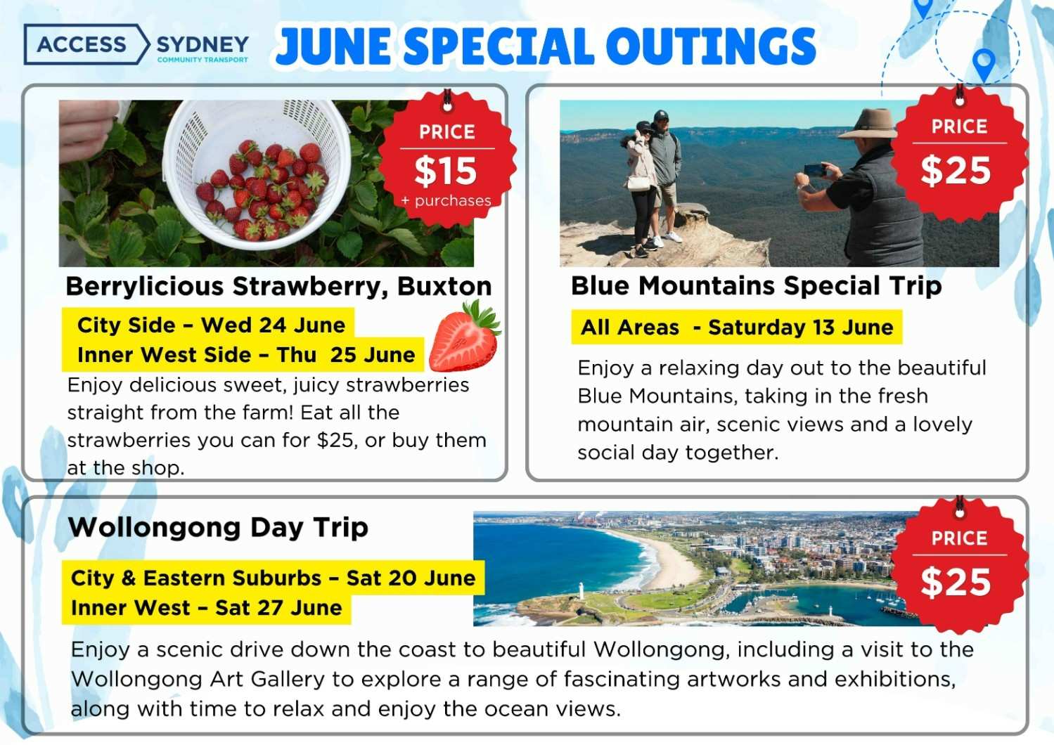 June special outings